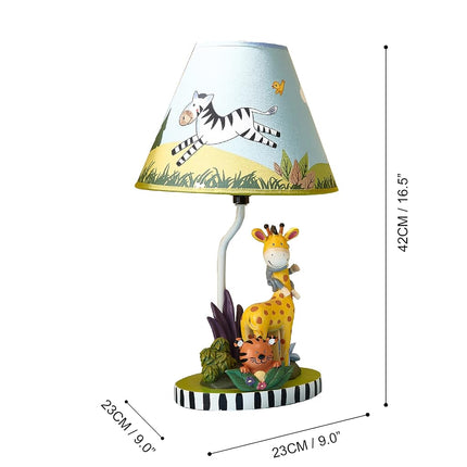 Fantasy Fields - Kids Table Lamp Bedside Light - Sunny Safari - Child Friendly Water-based Paint