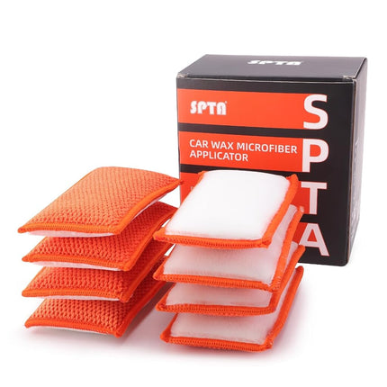 SPTA Car Interior Scrubbing Sponge, 8Pcs Microfibe