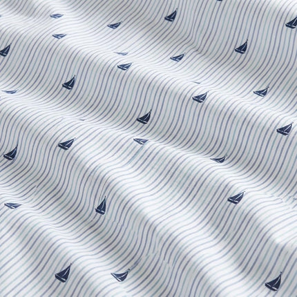 Nautica Cotton Percale Sheet Set, Full, Audley