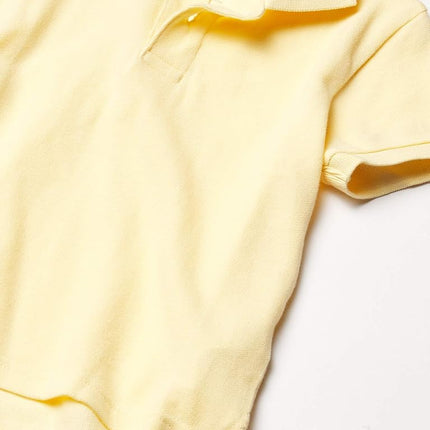 The Children's Place Boys' Uniform Pique Polo, New Yellow, XL (14 husky)