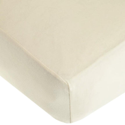 Drap-housse en jersey de coton 100 % naturel Supreme de American Baby Company pour lits de bébé et matelas pour tout-petits, écru, doux et respirant, pour garçons et filles, 71 x 132 cm