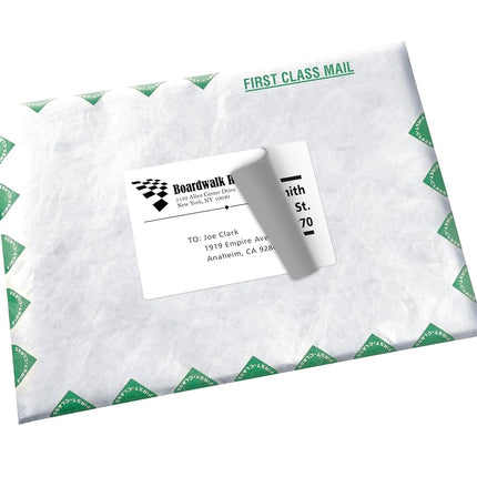 Avery Shipping Address Labels, Inkjet Printers, 100 Labels, 3-1/2 x 5, Permanent Adhesive, TrueBlock (8168), White