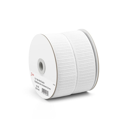 Dritz 1-1/2 x 10 yd Non-Roll Elastic, White