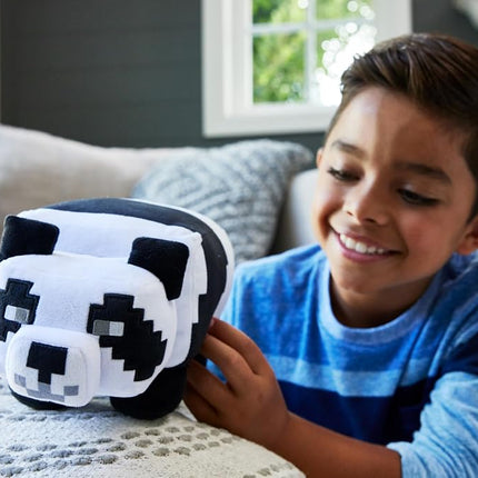 Minecraft Basic Panda Plush, Video-Game Character Soft Doll, Collectible Toy Gift for Ages 3 Years & Older