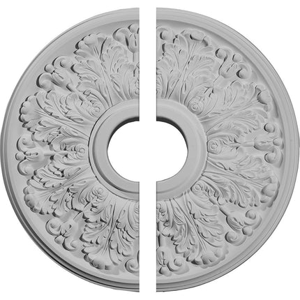 Ekena Millwork CM16AP2 16 1/2"OD x 3 5/8"ID x 1 1/8"P Apollo Ceiling Medallion, Fits Canopies up to 5-5/8", 2 Piece