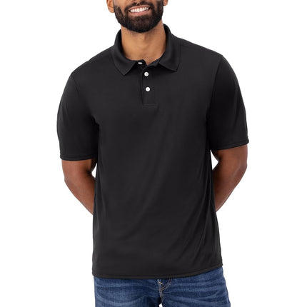 Hanes Sport Men's Cool DRI Men's Performance Polo,Black,Large