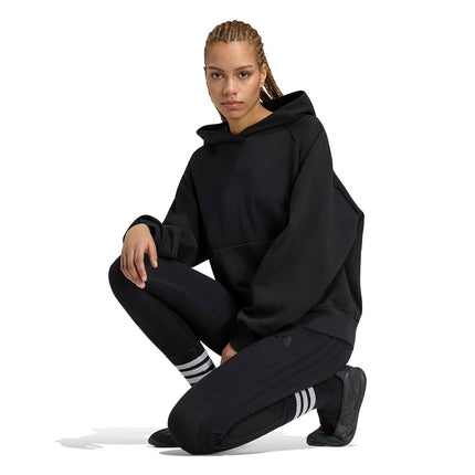 adidas Womens 3-Stripes Single Jersey Sportswear Leggings, Black, XL