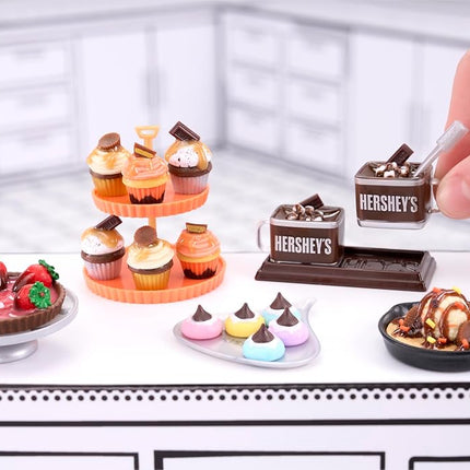MGA's Miniverse Make It Mini Food - Brunch Multipack, Hershey Mini Collectibles, DIY, Resin Play, Replica Food, Suitable for Collectors & Kids Ages 8+, NOT Edible