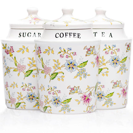 25DOL Coffee Tea Sugar Canister Set with Airtight 