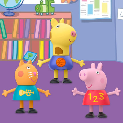 Peppa Pig Figure 8-Pack Toy Includes, George Pig, Peggi Panda, Candy Cat and More, Amazon Exclusive, for Ages 3 and up