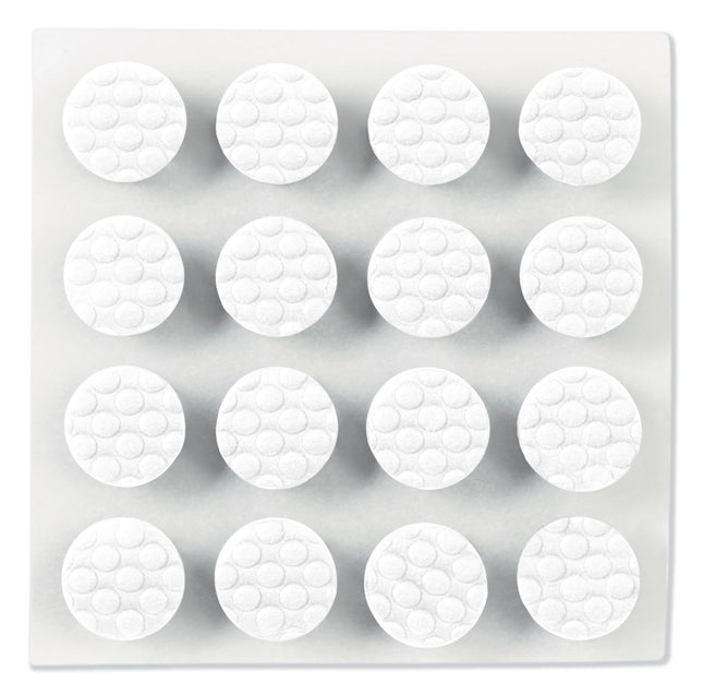 Scotch White Adhesive Bumper Pads 40 PCS, Self-Stick Rubber Pads 3/8" Round, Cabinet Door Rubber Bumpers, Designed to Protect Cabinets and Drawers, Sound Dampening, White (BP959-40NA)