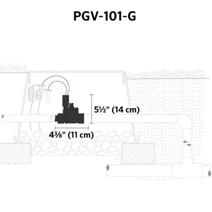 Hunter PGV Irrigation Valve, Screw-top, 1" Valve with Female Thread Inlet / 1" Female Thread Outlet; with Flow Control