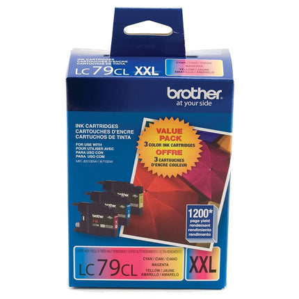 BROTHER Printer LC793PKS 3 Pack- 1 Each LC79C, LC79M, LC79Y Ink - Retail Packaging