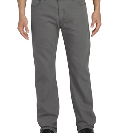Dickies Men's Tough Max Duck 5-Pocket Pant, Stonewashed Slate, 38W x 30L