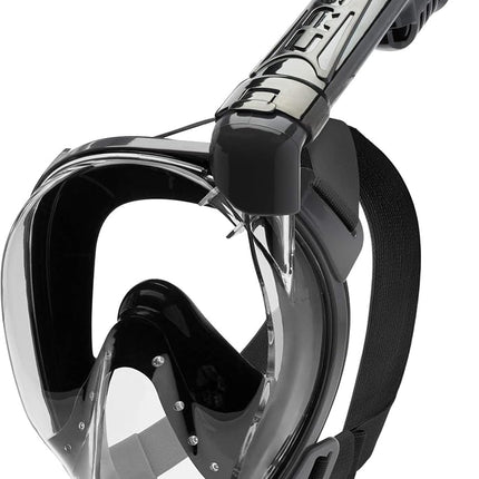 Máscaras de buceo de cara completa Cressi Baron, negro/negro, M/L