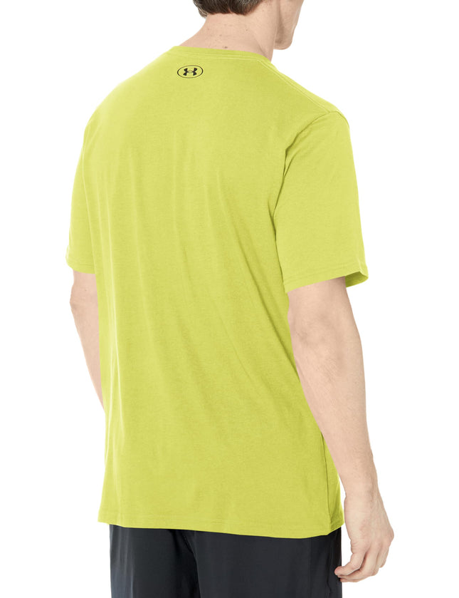 Under Armour Camiseta de manga corta para hombre Ua Sportstyle Left Chest, (743) Amarillo Lima/Negro, XS