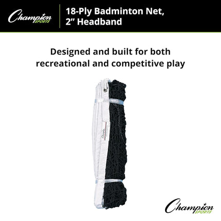 Champion Sports 18-Ply Badminton Net