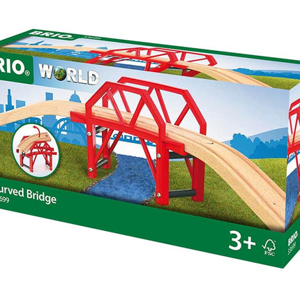 BRIO World 33699 Curved Bridge Railway Accessory 4