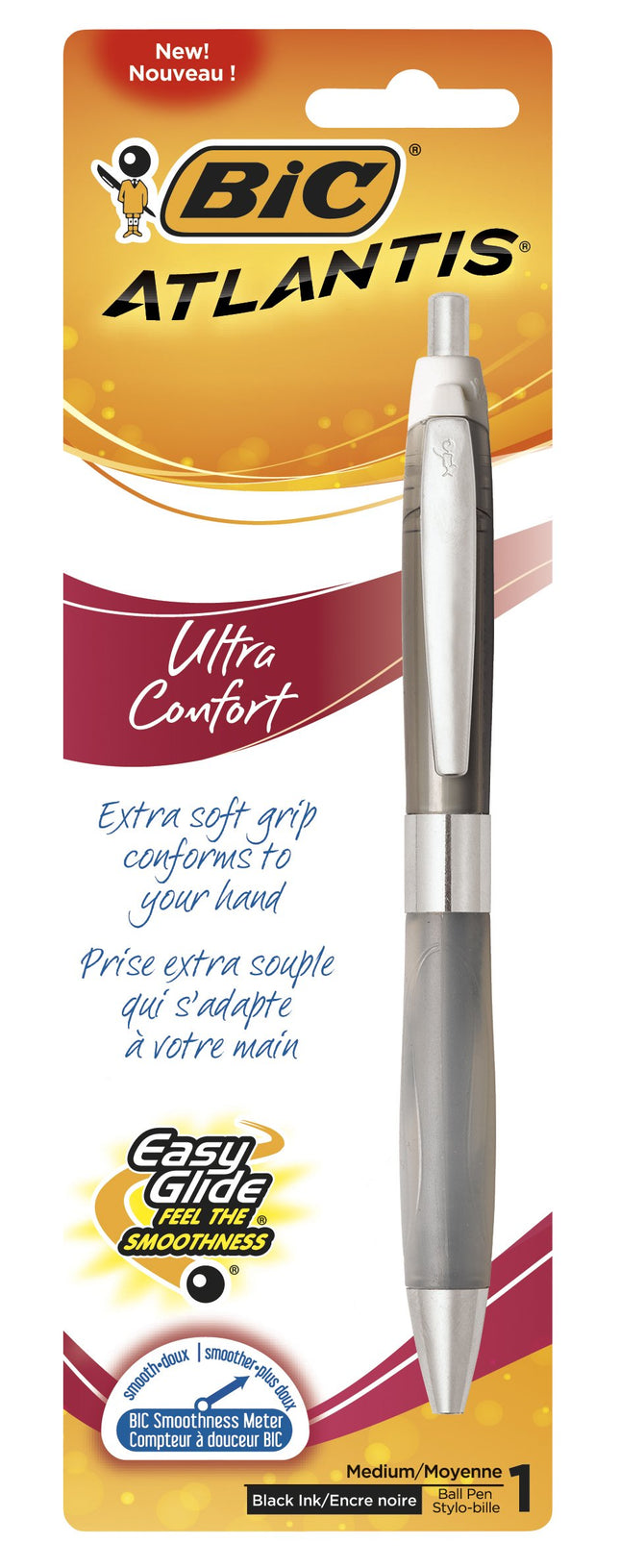 BIC® Atlantis® Ultra Comfort Retractable Ballpoint