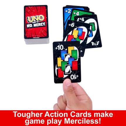 Mattel Games UNO Show ‘em No Mercy Card Game in Storage Tin,Ages 7+