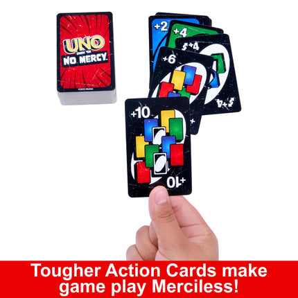 Mattel Games UNO Show ‘em No Mercy Card Game in Storage Tin,Ages 7+
