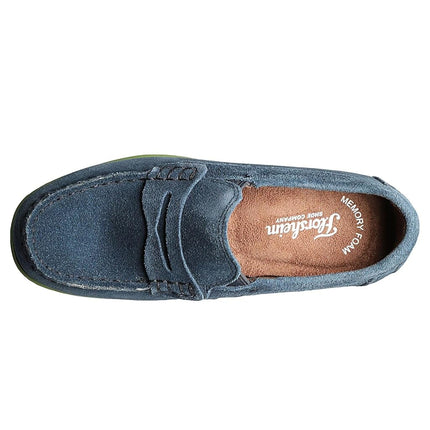 Florsheim Jasper Driver Jr Loafer, Blue-Lime-Suede, 2.5 UK