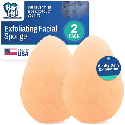 HartFelt 2ct Tear Drop Gentle Face Scrubber for Wo