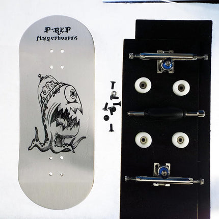 P-REP V2 PRO Performance Complete Wooden Fingerboard with Urethane Wheels - Alien Brain 36mm