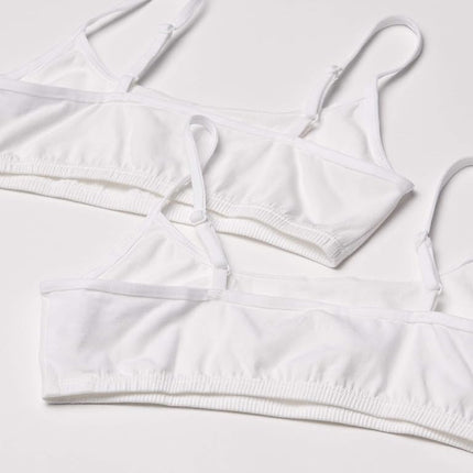The Children's Place Girls Basic Bra, White Single, 10-12