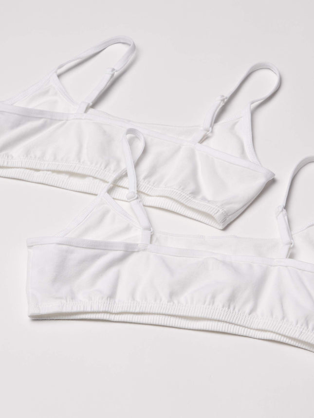 The Children's Place Girls Basic Bra, White Single, 10-12