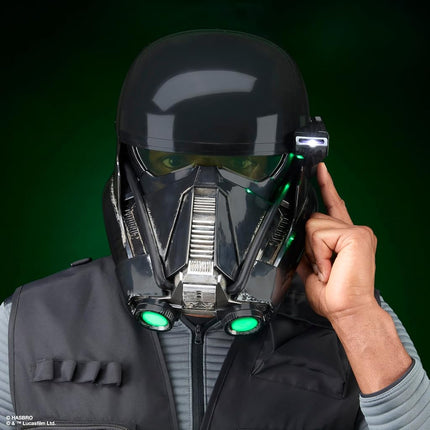 Star Wars The Black Series Imperial Death Trooper Premium Electronic Helmet, Rogue One: A Star Wars Story Roleplay Item for Ages 14 and Up