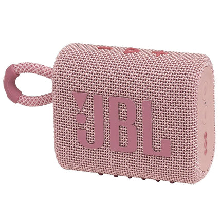 JBL Go 3 : Enceinte portable avec Bluetooth, batterie intégrée, étanche à l'eau et à la poussière - Rose