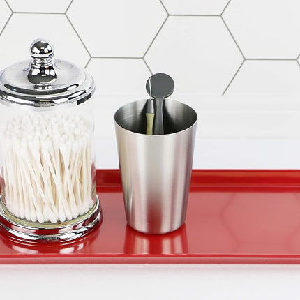 Reston Lloyd Calypso Basics by Melamine Tidbit Tray, Red