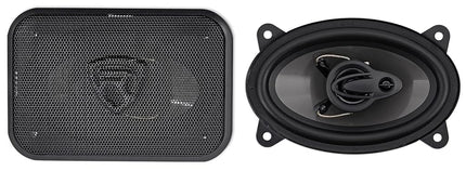 Pair Rockville RV46.3A 4x6 3-Way Car Speakers 500 Watts/70 Watts RMS CEA Rated