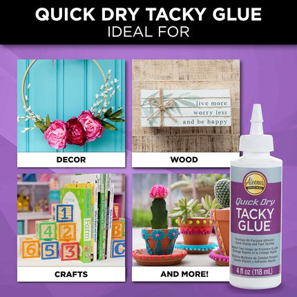 Aleene's Quick Dry Tacky Glue 118ml 3pcs