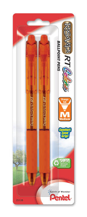 Pentel RSVP RT Colors Retractable Ball Point Pen, 