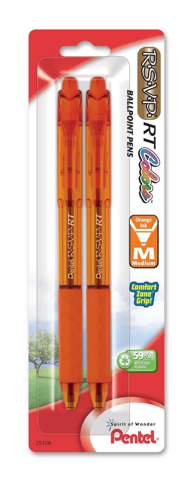 Pentel RSVP RT Colors Retractable Ball Point Pen, 