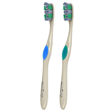 Colgate 360 Optic White Platinum Whitening Toothbrush, Soft - 2 Count