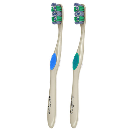 Colgate 360 Optic White Platinum Whitening Toothbrush, Soft - 2 Count