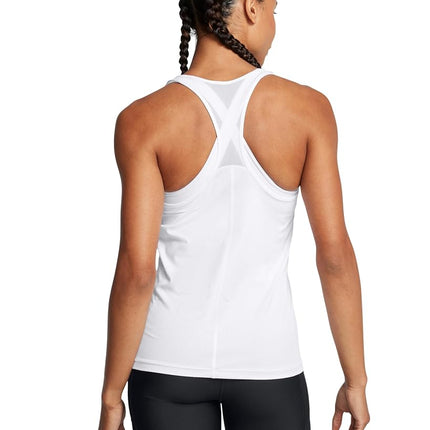 Under Armour Womens Mesh Racer Tank White XXL