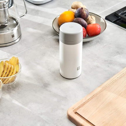 ZWILLING Thermo Tea & Fruit Infuser, 14.2 oz, Silver-White