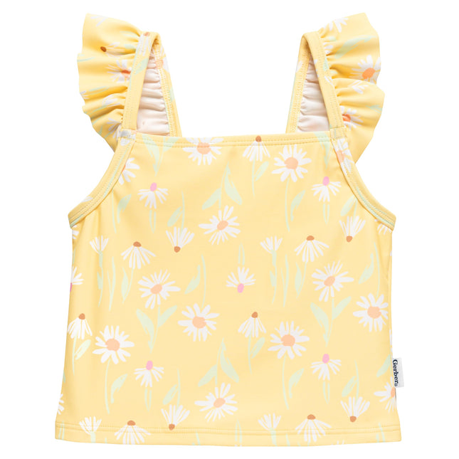Traje de baño de dos piezas para niña Gerber, margaritas, 5T