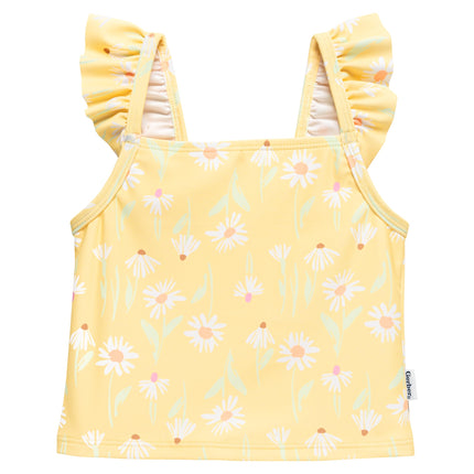 Traje de baño de dos piezas para niña Gerber, Margaritas, 4T