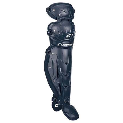 CHAMPRO Optimus MVP Double Knee Baseball Catcher’s Leg Guards, 16.5" Length