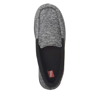 Hanes - Pantufla mocasín para niño con suela de espuma viscoelástica para interior y exterior y protección contra olores Fresh IQ