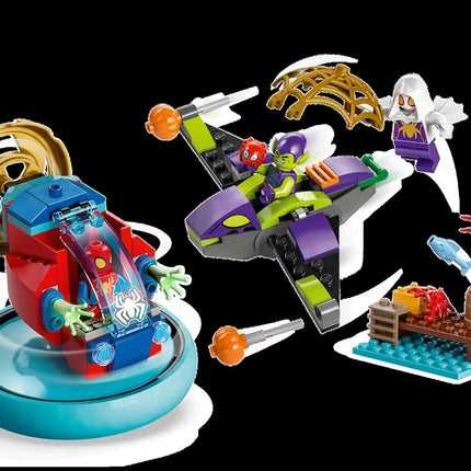 LEGO Marvel Spidey and his Amazing Friends Spidey vs. Green Goblin Super Hero Building Toy with Minifigures, Gift for 4 Plus Year Old Kids, Boys, Girls & Fans of Spider-Man and Cool Vehicles 10793