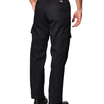 Pantalon de travail cargo coupe droite décontractée Dickies pour homme, noir, 38x30