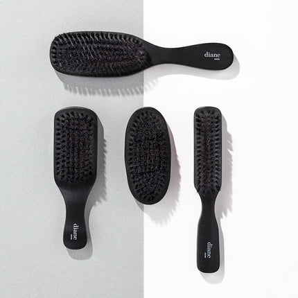 Brosse Club Diane 100 % poils de sanglier pour les ondulations et le lissage - Démêlant pour cheveux fins à moyens pour hommes et femmes, redonne de la brillance, douce pour le cuir chevelu