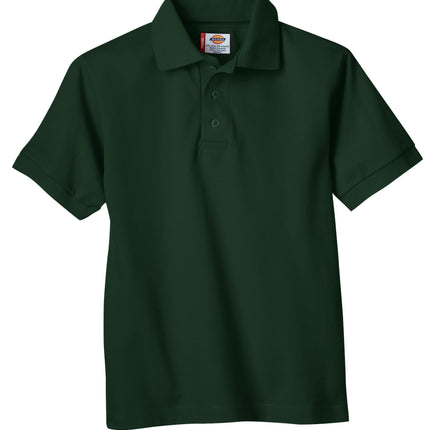 Dickies Boys 8-20 Short Sleeve Pique Polo, Hunter 