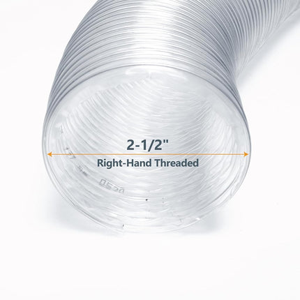 Manguera de recolección de polvo flexible de PVC antiestática de alta resistencia POWERTEC 70160, 4 pulgadas x 10 pies